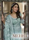 Mehfil By Senhora Pure Butterfly Net Top And Dupatta Suppliers In India